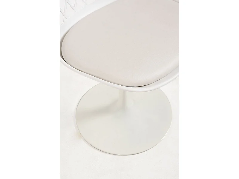 Silla de Escritorio sin brazos Podium Blanca - Diseño innovador - Ideal para Estudio y Oficinas