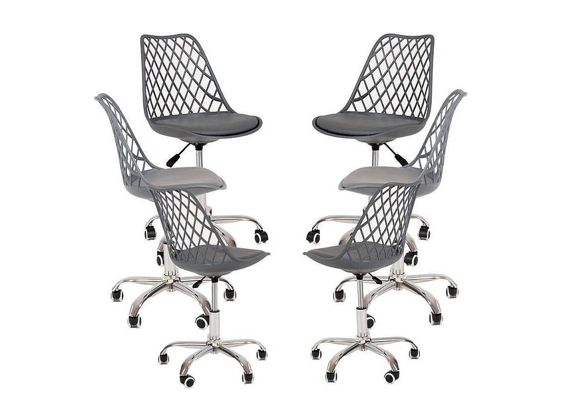 Packs Sillas - Pack 6 Sillas Mima Office - Gris oscuro