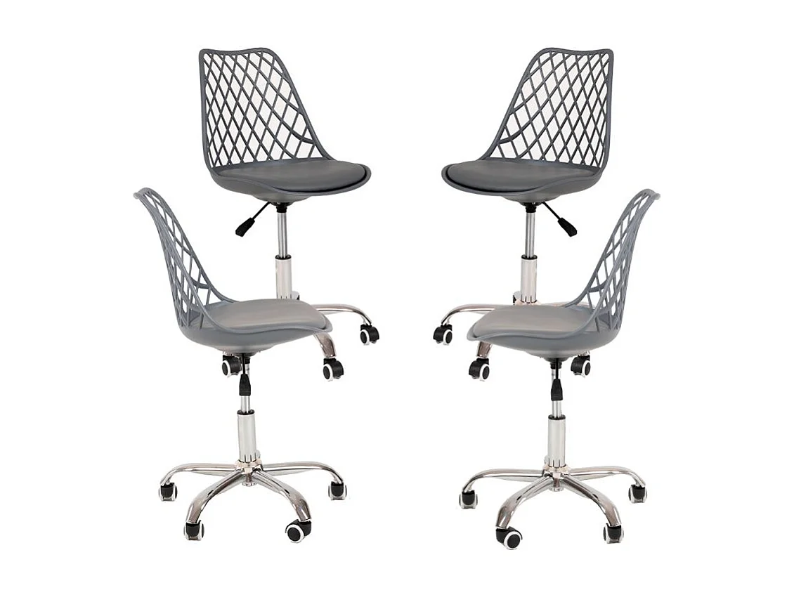 Packs Sillas - Pack 4 Sillas Mima Office - Gris oscuro