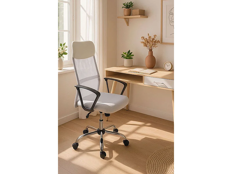 Silla de Oficina Blanca Bakus - Máxima Ergonomía - Ideal para Escritorio y Gaming