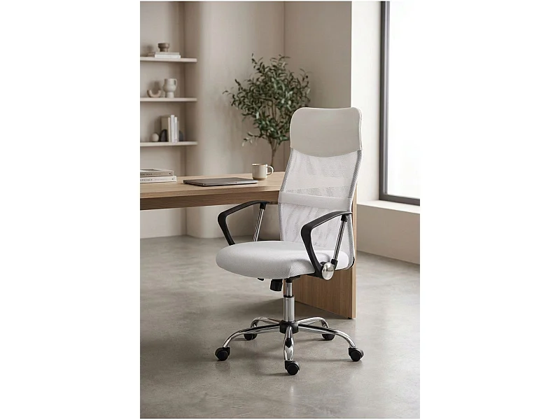 Silla de Oficina Blanca Bakus - Máxima Ergonomía - Ideal para Escritorio y Gaming