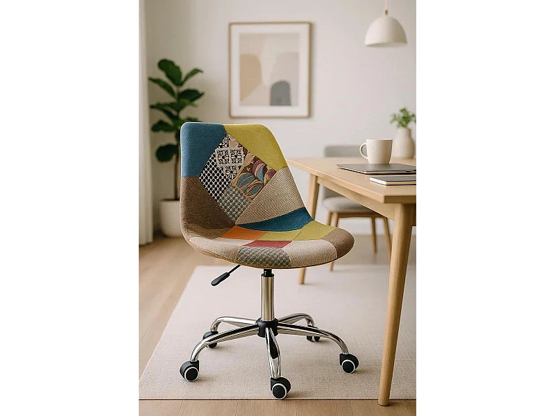 Silla de Oficina Neo Patchwork en Patchwork Clear - Máxima Ergonomía - Ideal para Escritorio y Gaming