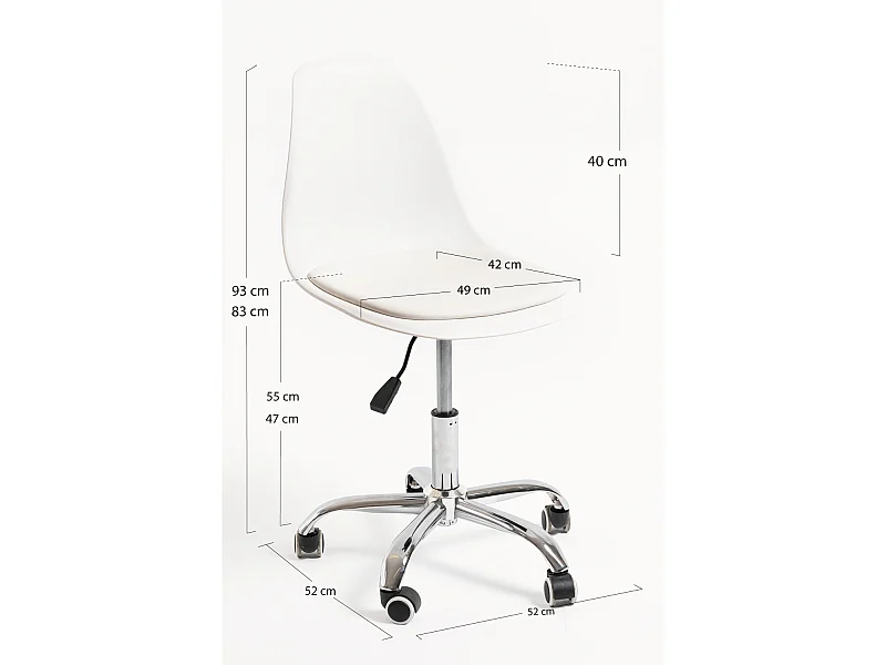 Packs Sillas - Pack 6 Sillas Dami Office - Blanco