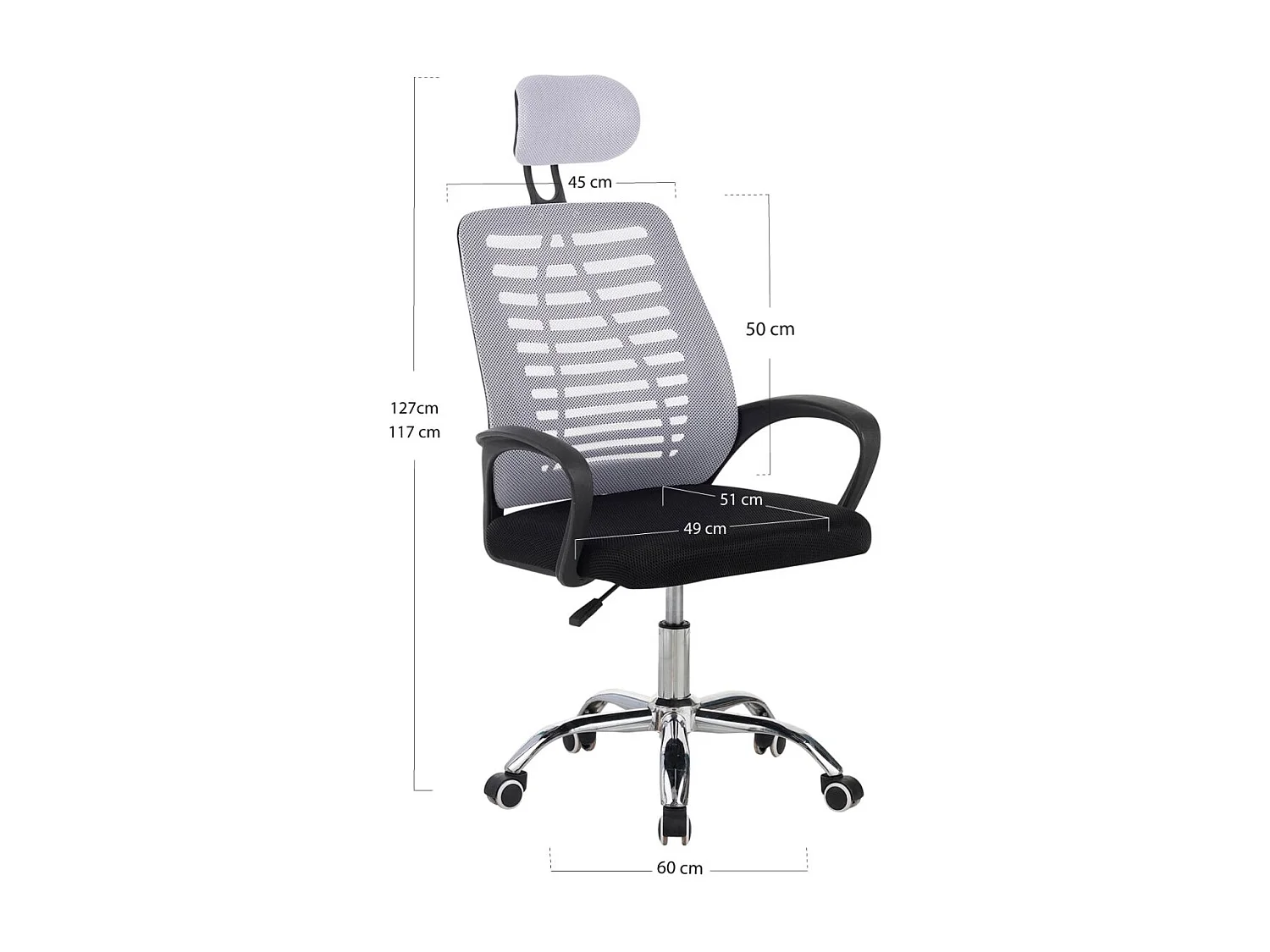 Silla de Oficina Blanca Kontor - Máxima Ergonomía - Ideal para Escritorio y Gaming