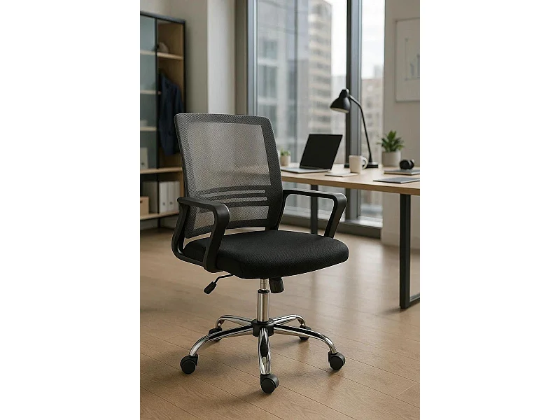 Silla de EscritorioGris Funzi - Máxima Ergonomía - Ideal para Escritorio y Gaming