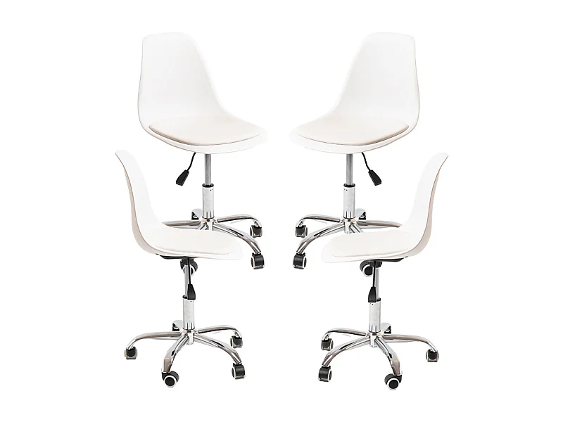Packs Sillas - Pack 4 Sillas Dami Office - Blanco