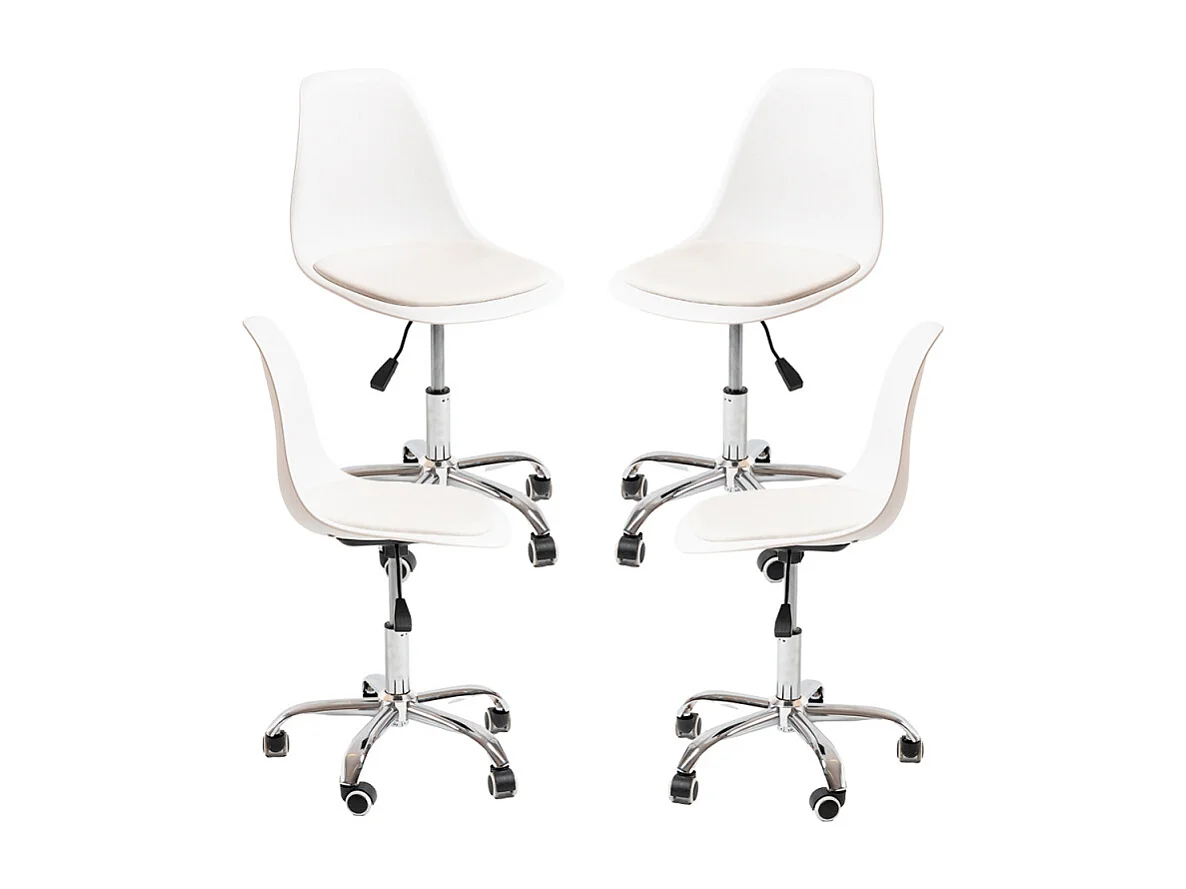 Packs Sillas - Pack 4 Sillas Dami Office - Blanco