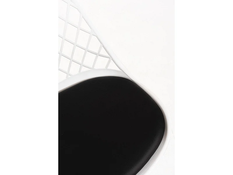 Silla de Escritorio sin brazos Podium Blanca - Diseño innovador - Ideal para Estudio y Oficinas