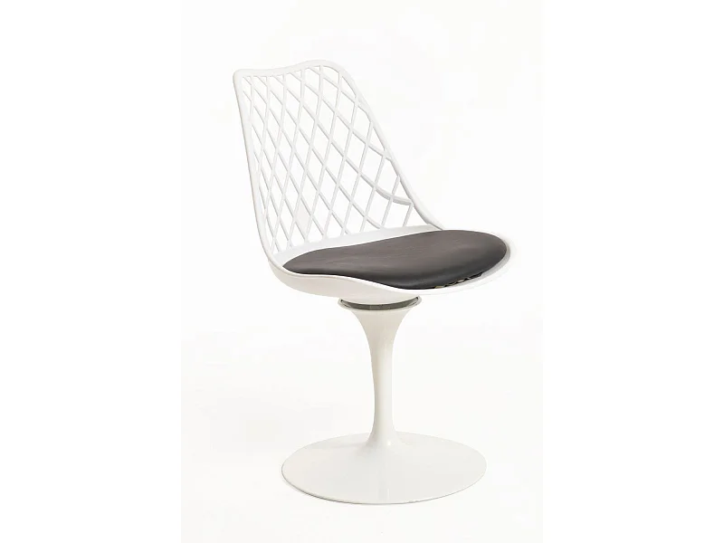 Silla de Escritorio sin brazos Podium Blanca - Diseño innovador - Ideal para Estudio y Oficinas