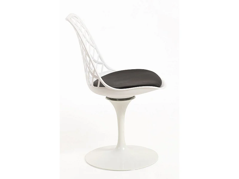 Silla de Escritorio sin brazos Podium Blanca - Diseño innovador - Ideal para Estudio y Oficinas