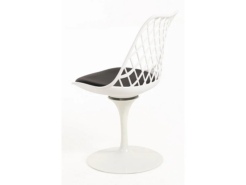 Silla de Escritorio sin brazos Podium Blanca - Diseño innovador - Ideal para Estudio y Oficinas