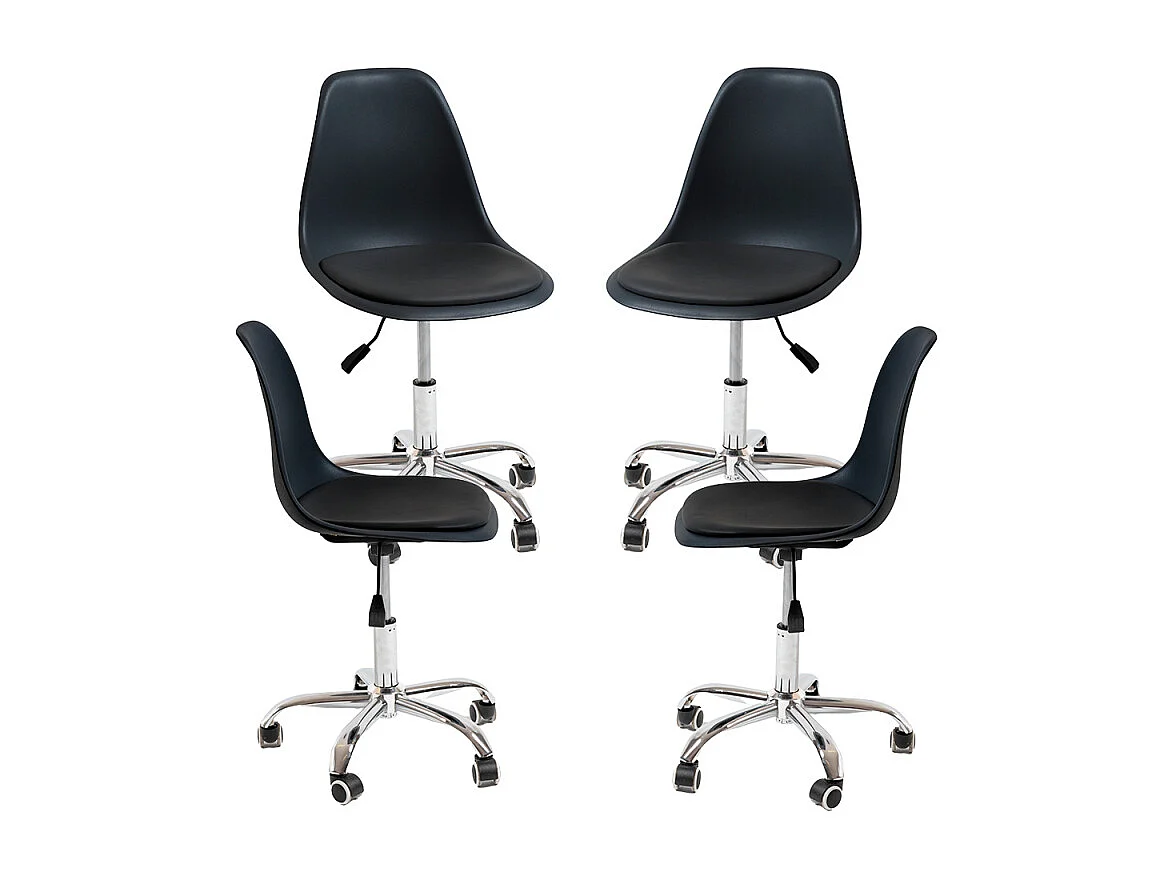 Packs Sillas - Pack 4 Sillas Dami Office - Negro