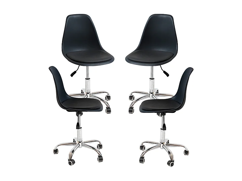 Packs Sillas - Pack 4 Sillas Dami Office - Negro