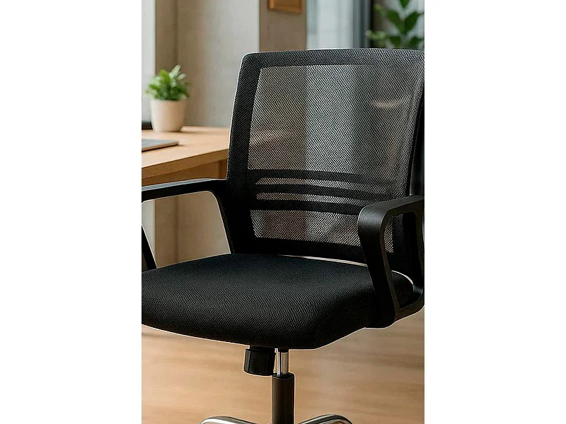 Silla de Oficina Negra Funzi - Máxima Ergonomía - Ideal para Escritorio y Gaming