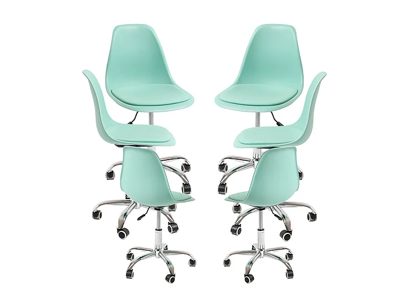 Packs Sillas - Pack 6 Sillas Dami Office - Celadón