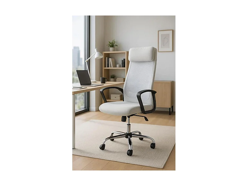 Silla de Oficina Blanca Kon - Máxima Ergonomía - Ideal para Escritorio y Gaming