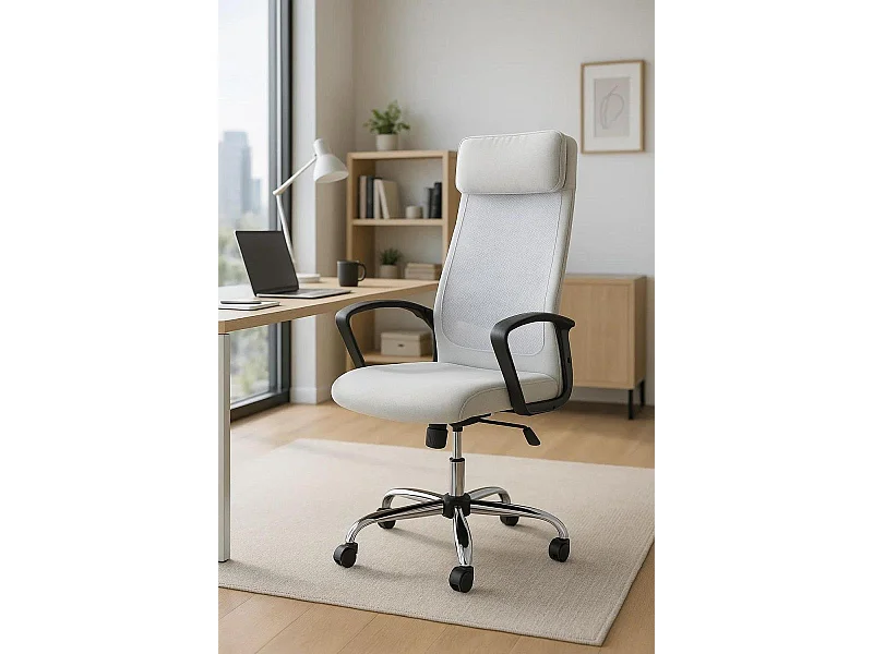 Silla de Oficina Blanca Kon - Máxima Ergonomía - Ideal para Escritorio y Gaming