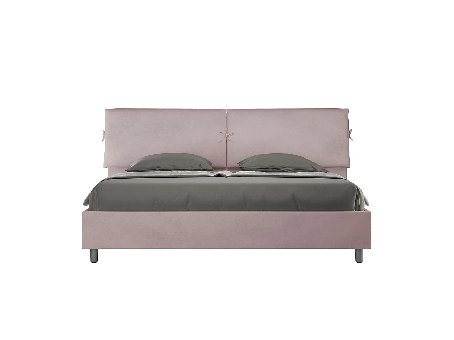 Gestoffeerd Bed 180x210 zonder lattenbodem microvezel lila Mados