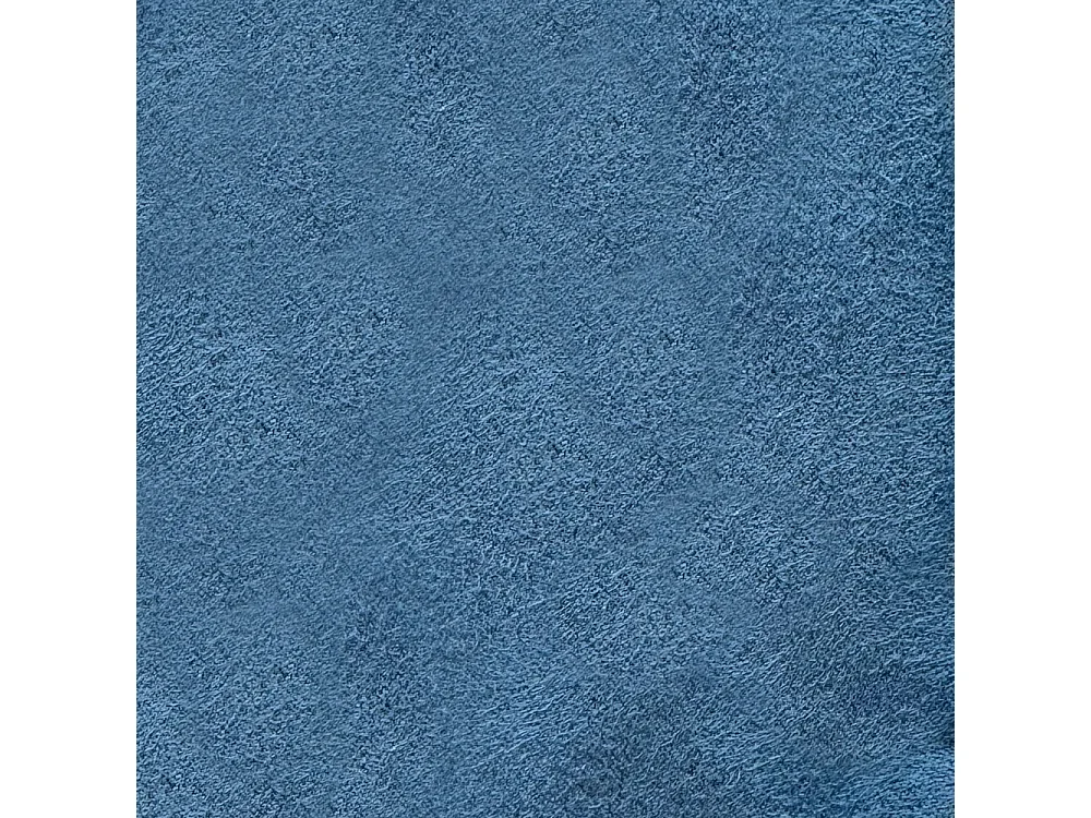 Lit double avec sommier rembourré 140x210 microfibre bleu Antea Large