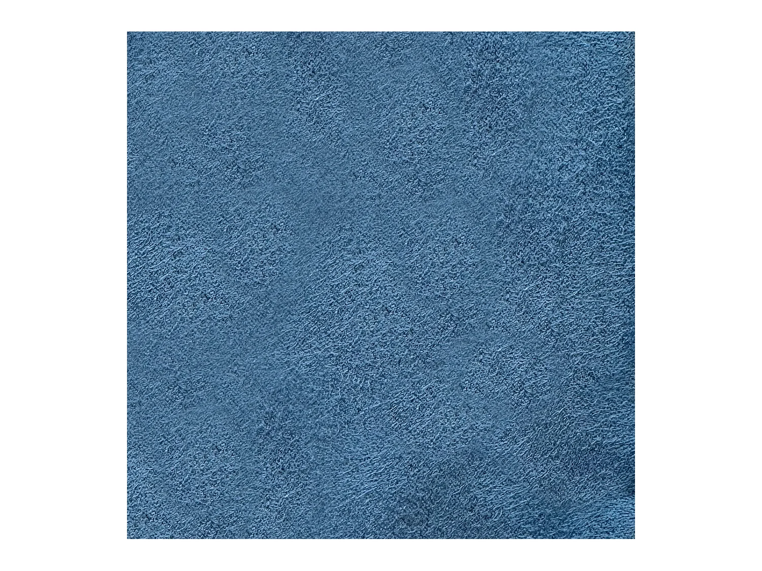 Lit double sans sommier rembourré 140x210 microfibre bleu Antea Large