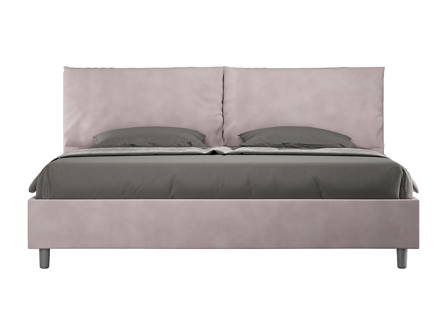 Gestoffeerd bed 200x210 met lattenbodem microvezel lila Antea Large