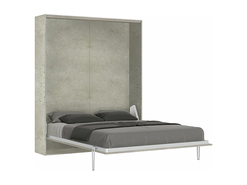 Lit queen size  escamotable vertical 160 Kentaro Cachemire