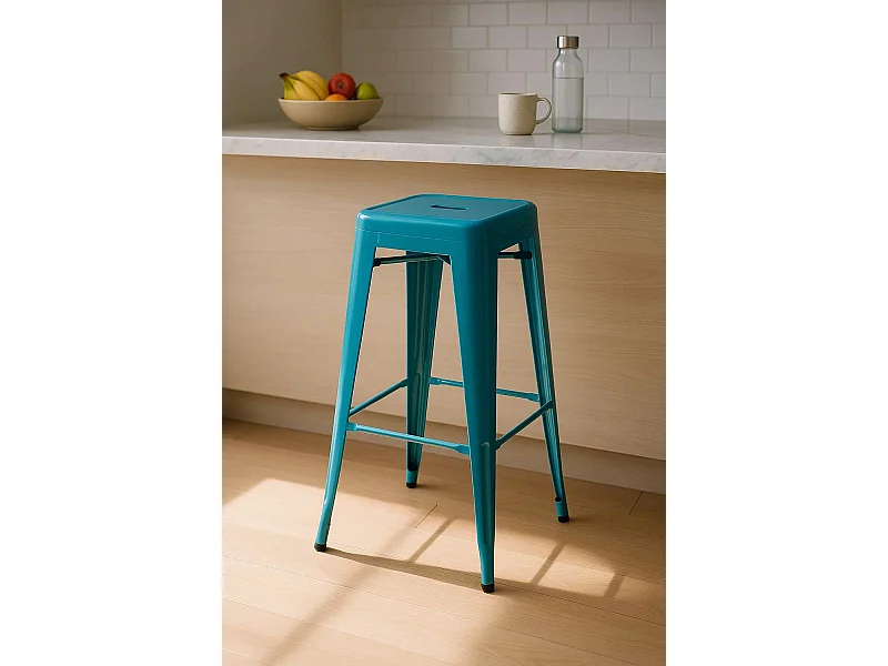 Taburetes Altos - Taburete Torix Alto - Verde azulado