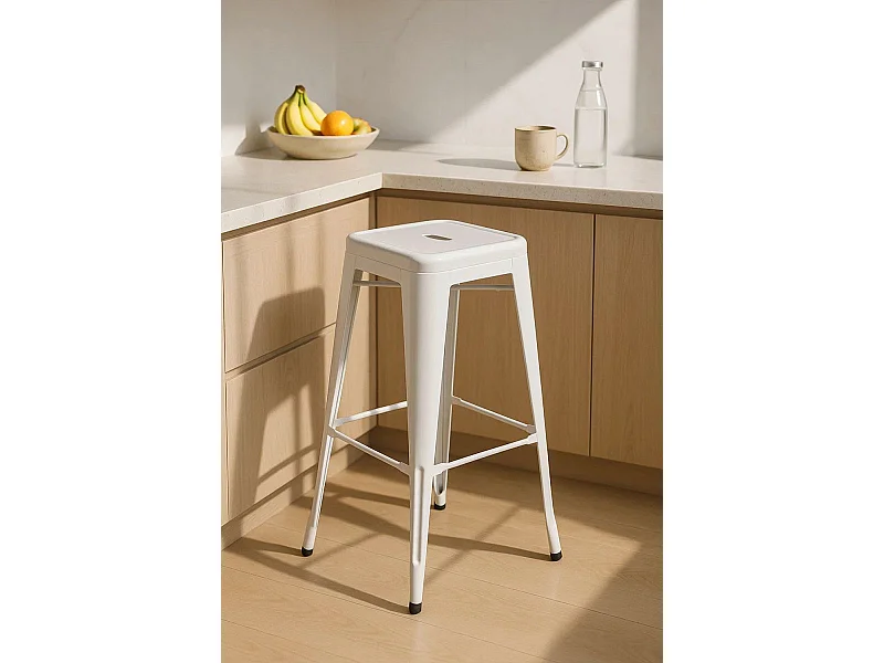 Taburetes Altos - Taburete Torix Alto - Blanco