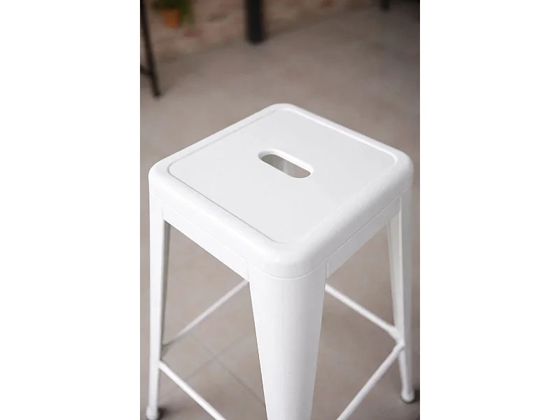 Taburetes Altos - Taburete Torix Alto - Blanco