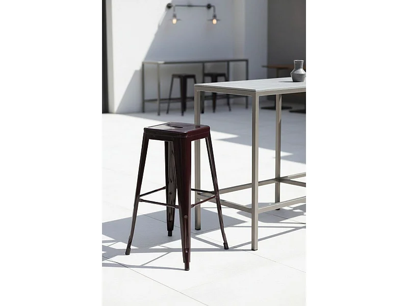 Taburetes Altos - Taburete Torix Alto - Marrón