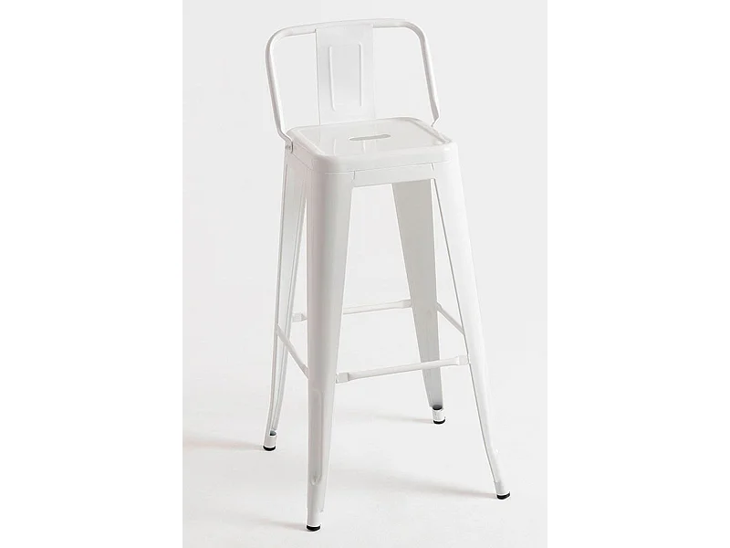 Taburetes Altos - Taburete Torix Respaldo - Blanco