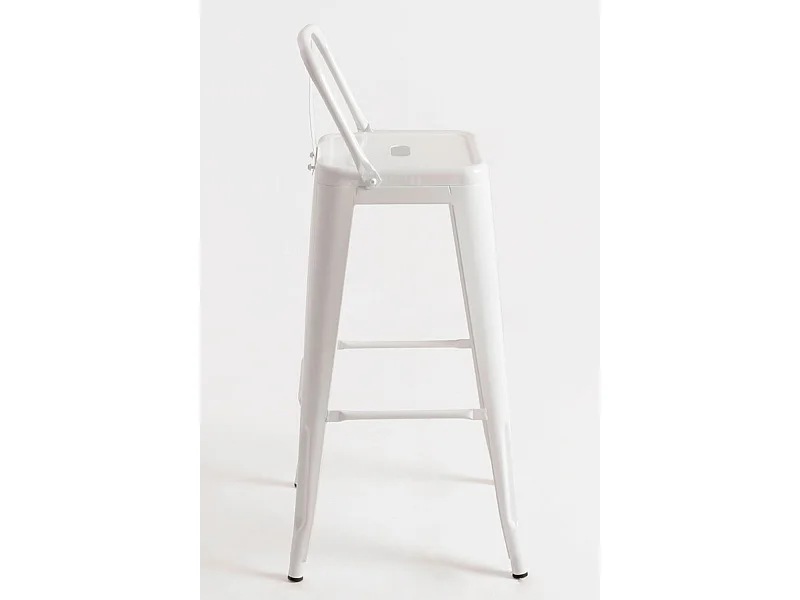 Taburetes Altos - Taburete Torix Respaldo - Blanco