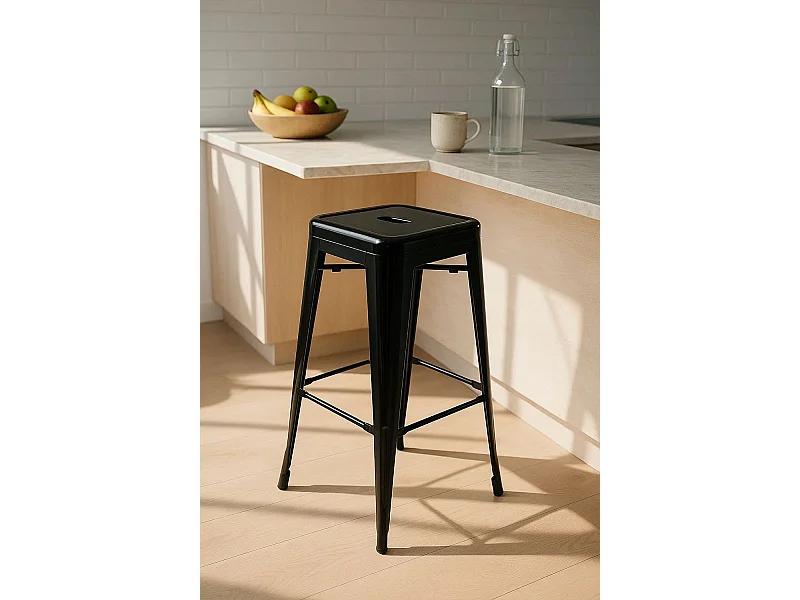 Taburetes Altos - Taburete Torix Alto - Negro