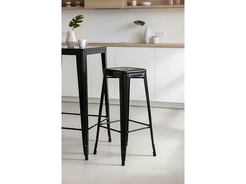 Taburetes Altos - Taburete Torix Alto - Negro