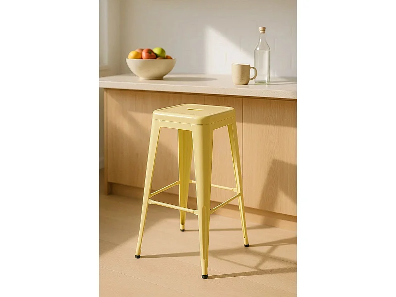 Taburetes Altos - Taburete Torix Alto - Amarillo Cuarzo