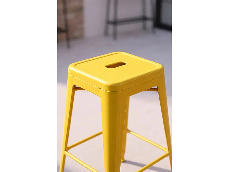 Taburetes Altos - Taburete Torix Alto - Amarillo Cuarzo