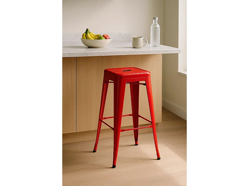 Taburetes Altos - Taburete Torix Alto - Rojo