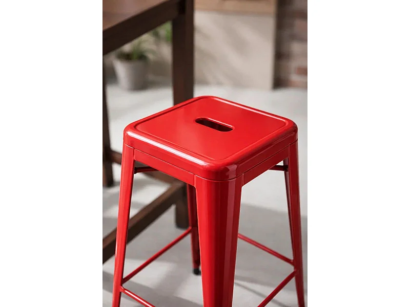 Taburetes Altos - Taburete Torix Alto - Rojo