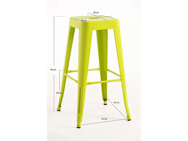 Taburetes Altos - Taburete Torix Alto - Verde Flora