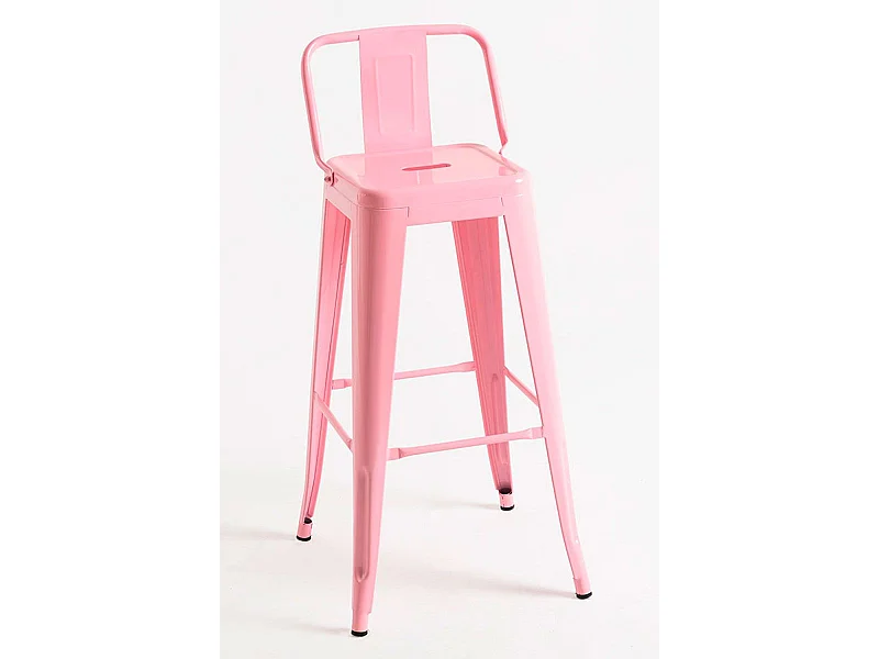 Taburetes Altos - Taburete Torix Respaldo - Rosa