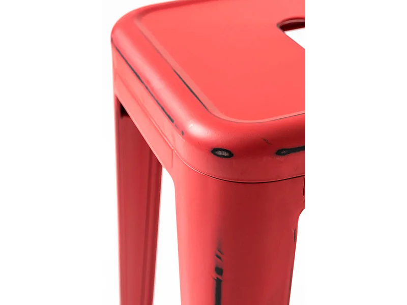Taburetes Altos - Taburete Torix Vintage - Rojo vintage