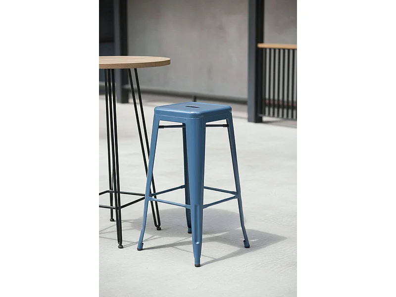 Taburetes Altos - Taburete Torix Alto - Azul Petróleo