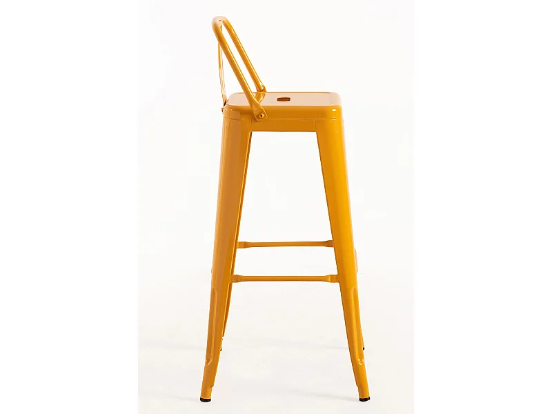 Taburetes Altos - Taburete Torix Respaldo - Naranja Azafrán