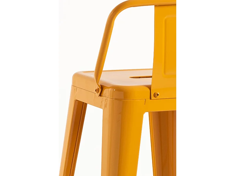 Taburetes Altos - Taburete Torix Respaldo - Naranja Azafrán