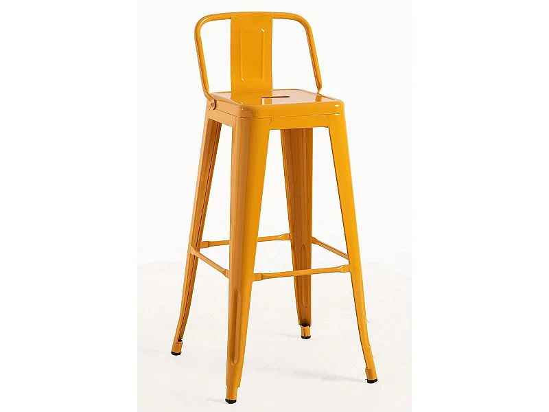 Taburetes Altos - Taburete Torix Respaldo - Naranja Azafrán