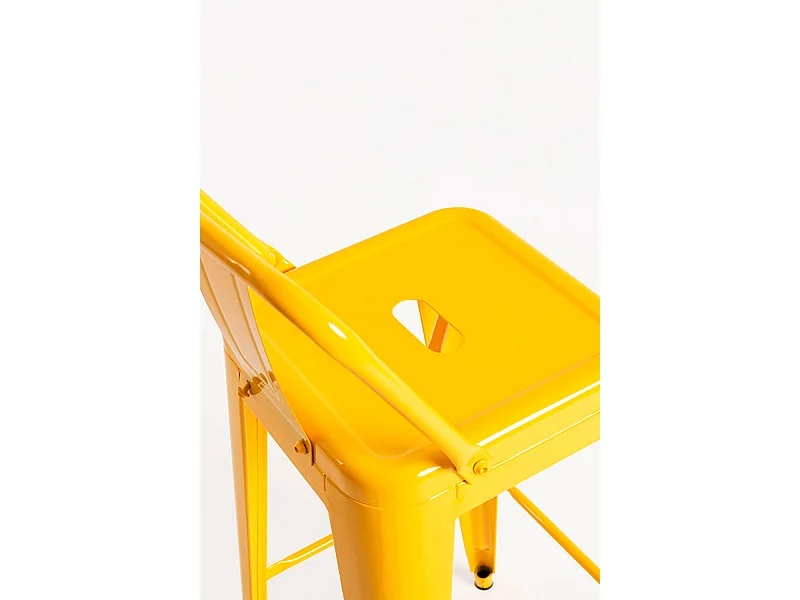Taburetes Altos - Taburete Torix Respaldo - Amarillo