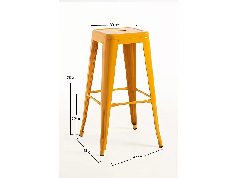 Taburetes Altos - Taburete Torix Alto - Naranja Azafrán