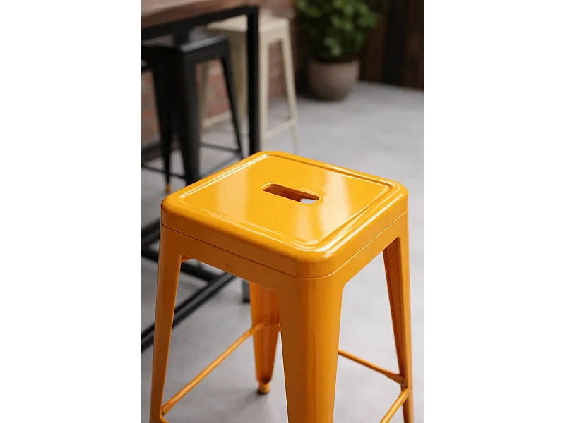 Taburetes Altos - Taburete Torix Alto - Naranja Azafrán