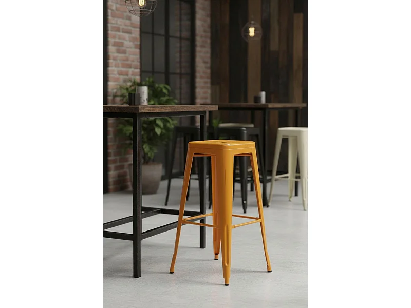 Taburetes Altos - Taburete Torix Alto - Naranja Azafrán