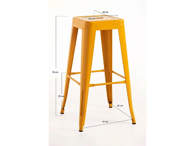 Taburetes Altos - Taburete Torix Alto - Naranja Azafrán